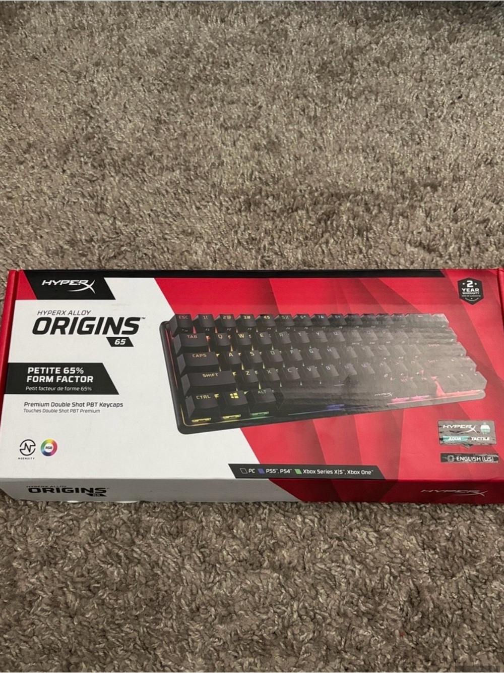 HyperX Alloy Origins 65 Mechanical Keyboard - Black/Red Box